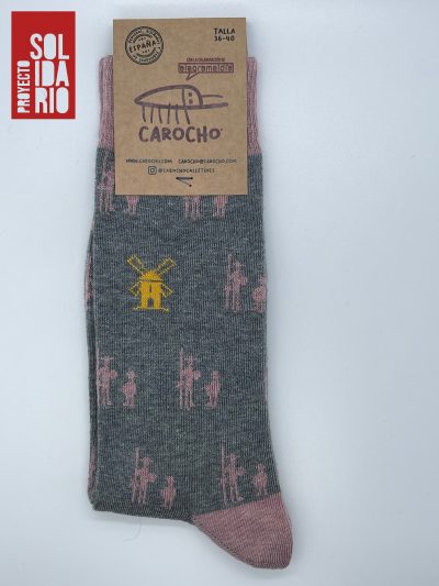 Comprar Calcetines Quijote Grises Solidarios - Carocho.com